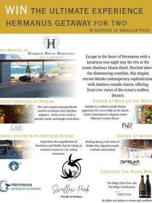 Win the ultimate experience getaway hermanus for two